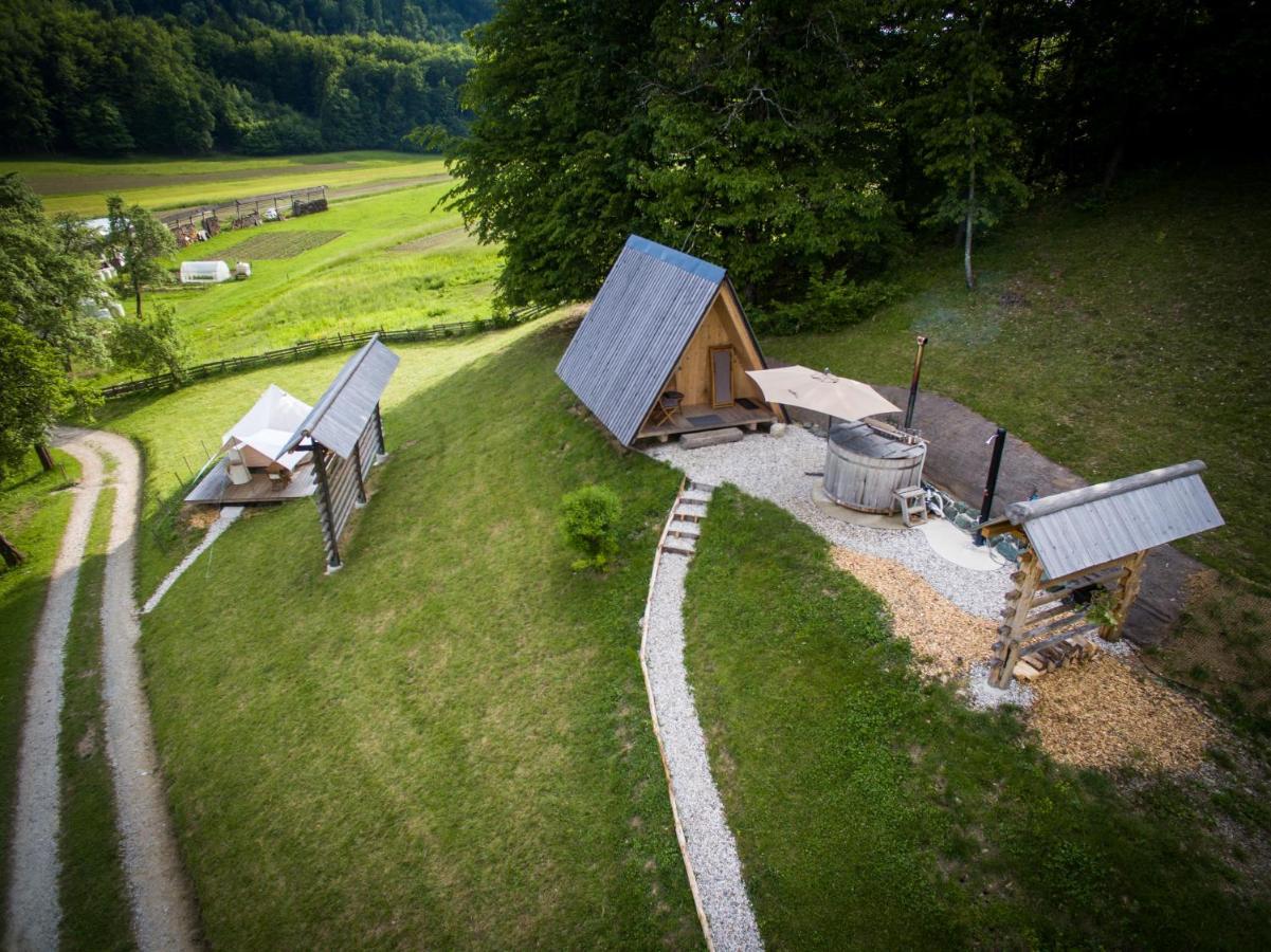 Puzman Farm Glamping Villa Radovljica Ngoại thất bức ảnh
